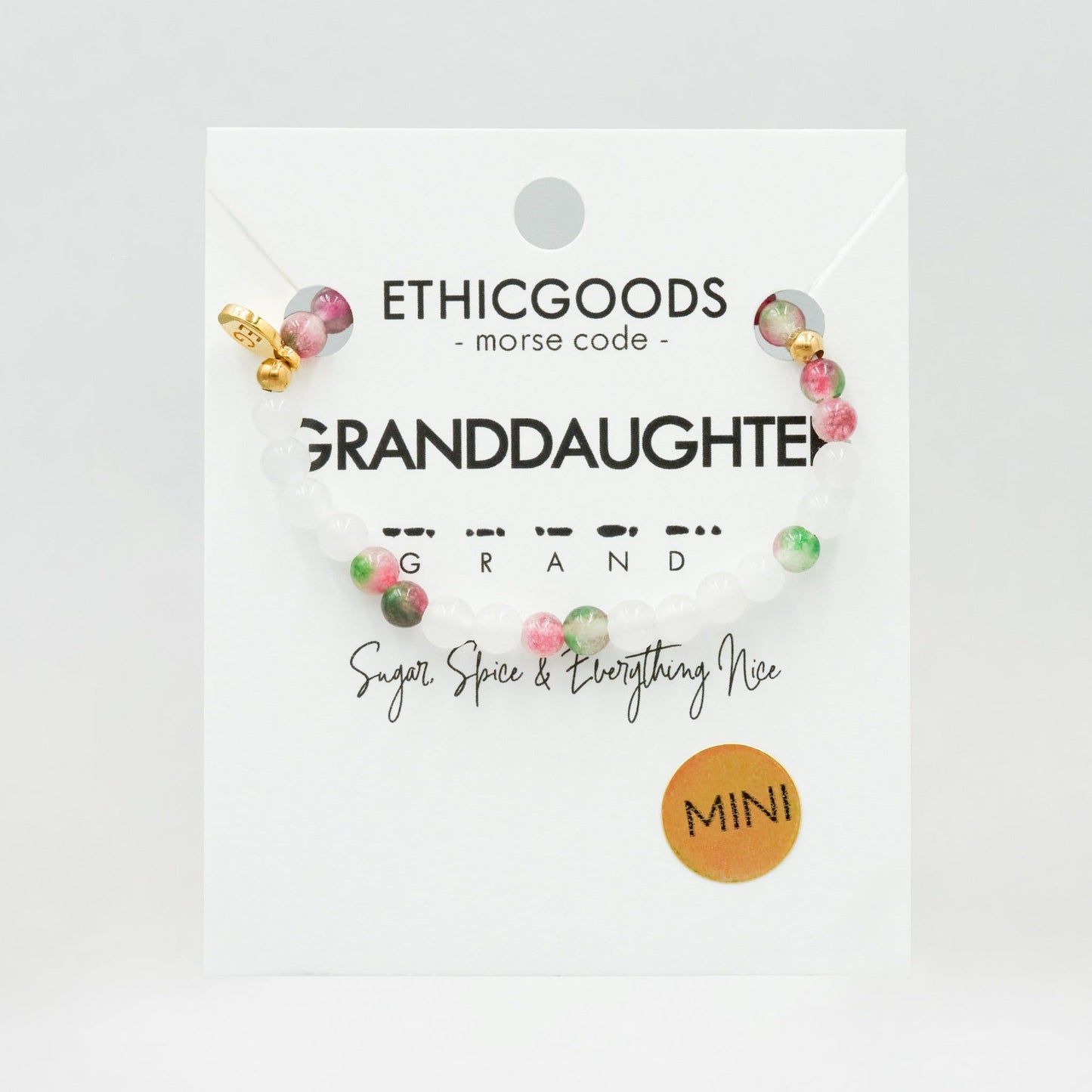 MINI Granddaughter Morse Code Bracelet