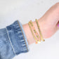 Gold FAITH Morse Code Bracelet