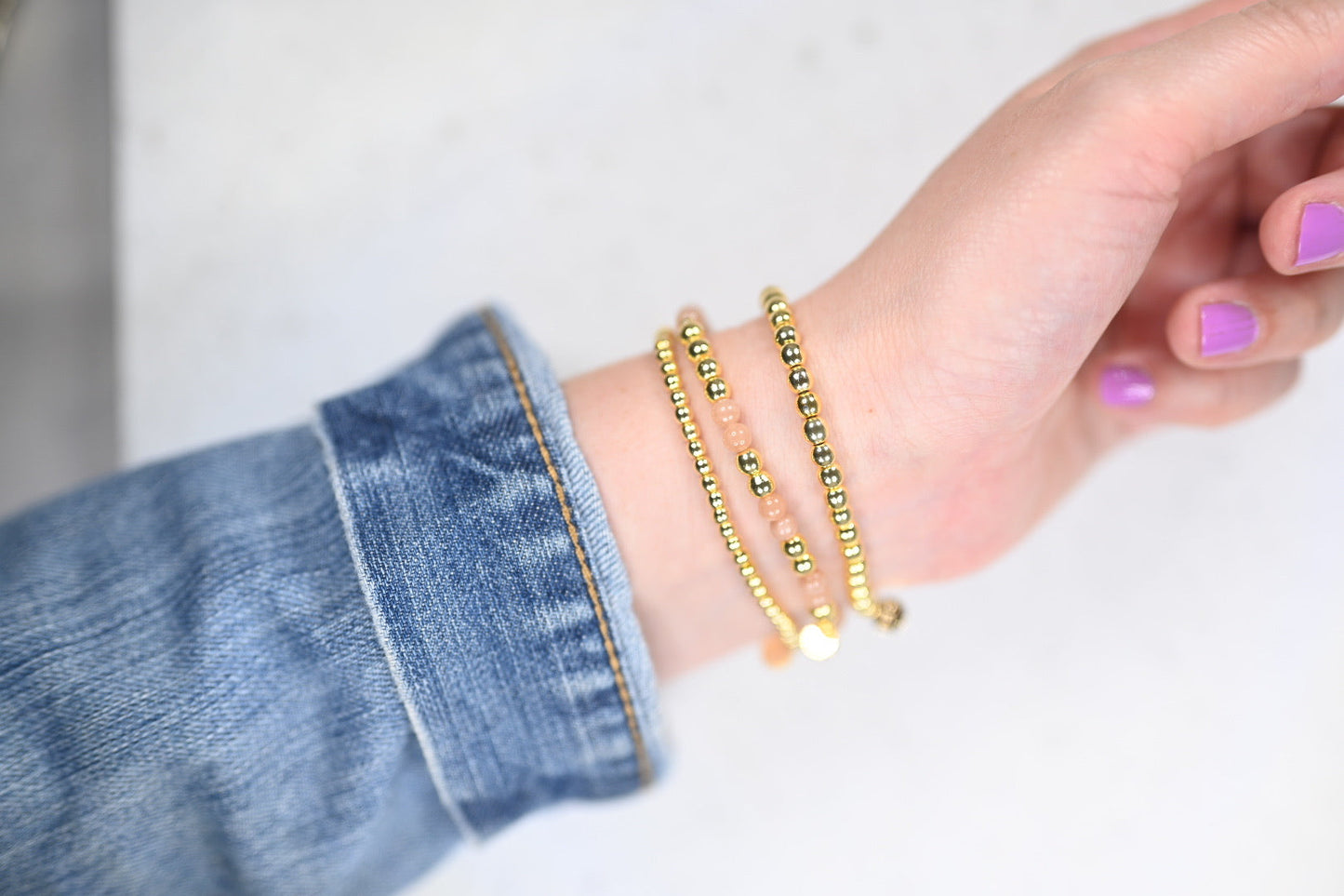 Gold FAITH Morse Code Bracelet