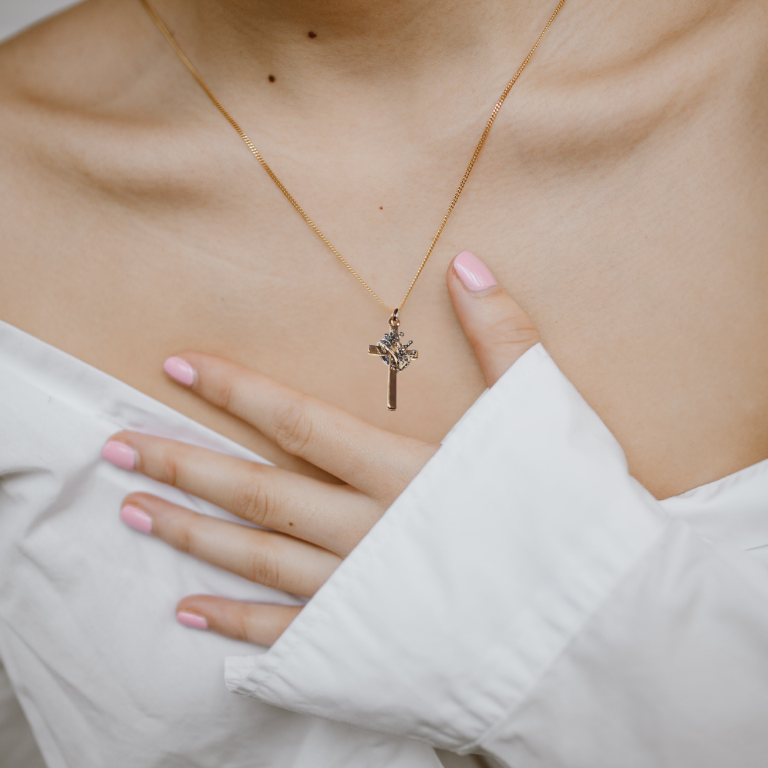 Cross & Crown Pendant – A Powerful Symbol of Faith & Purpose (3 options available)