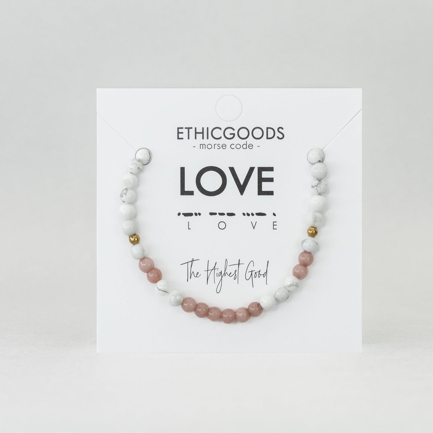 LOVE Morse Code Bracelet