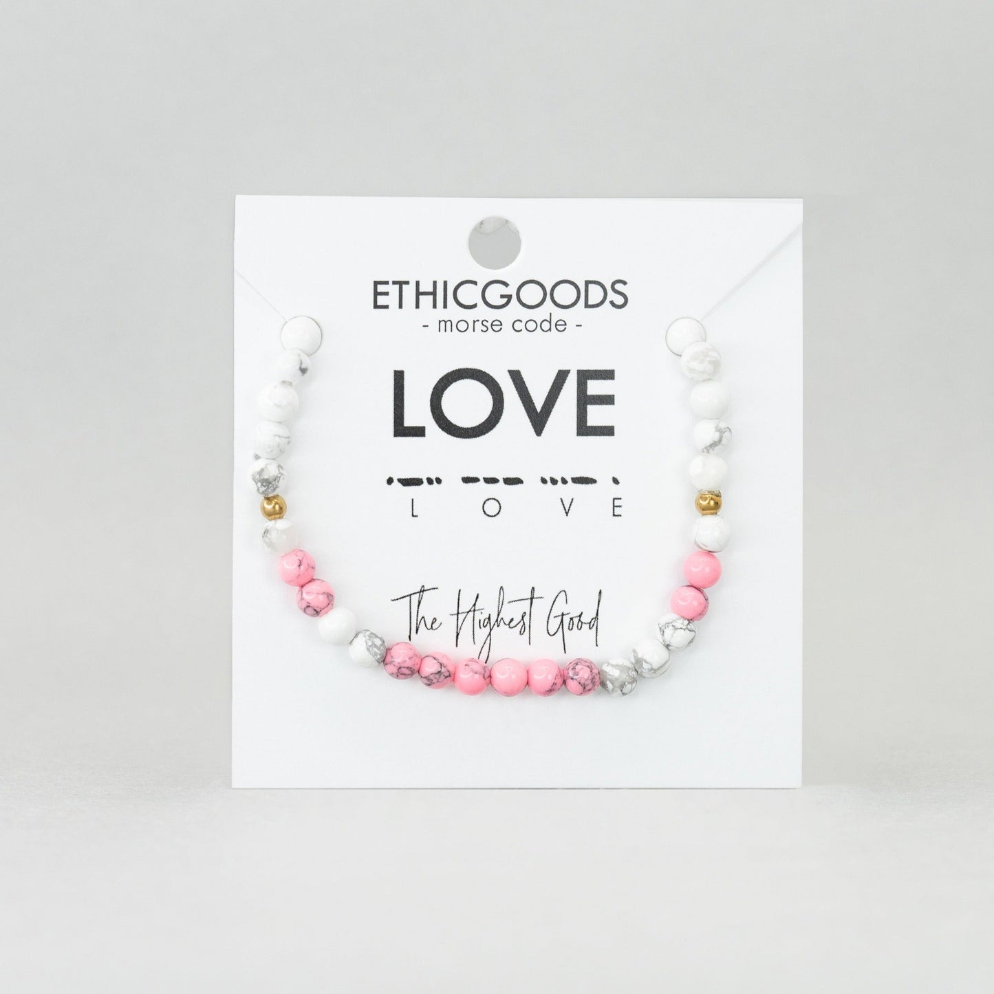 LOVE Morse Code Bracelet