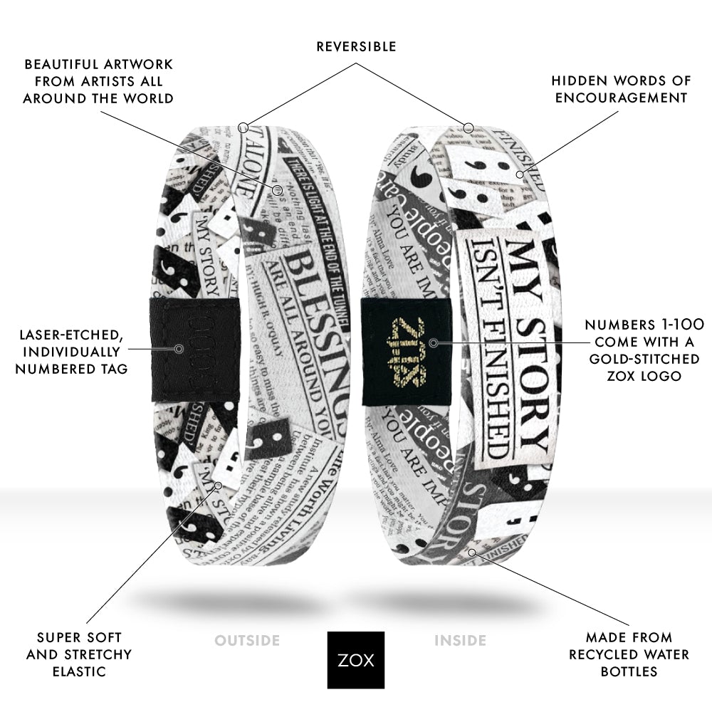 My Story Isn't Finished Bracelet by ZOX