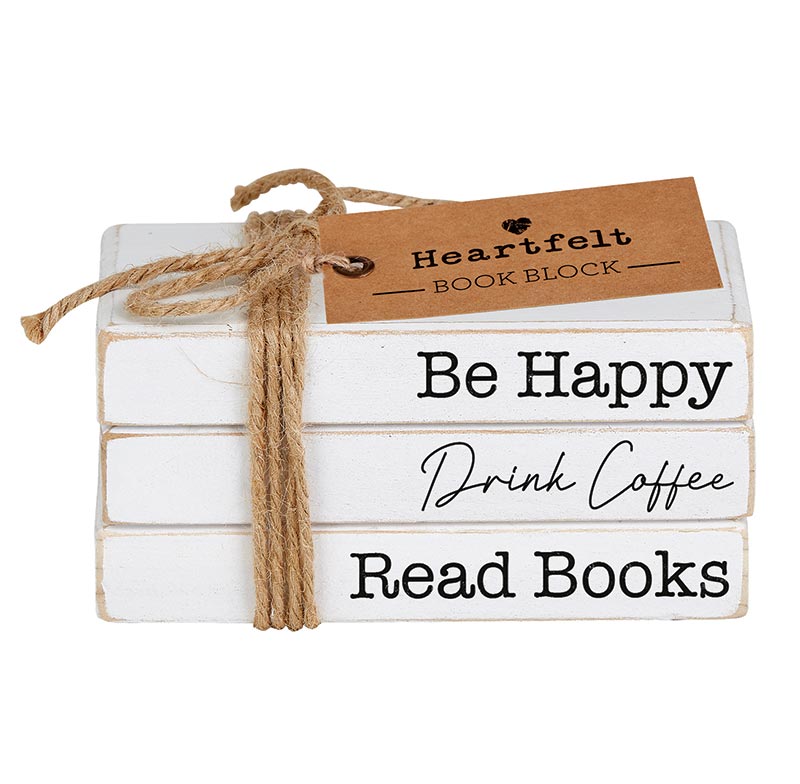 Book Block - Be Happy