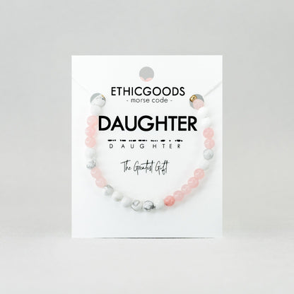 MINI Daughter Morse Code Bracelet
