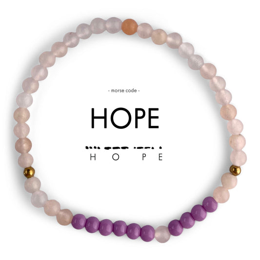 HOPE Morse Code Bracelet Extended Size