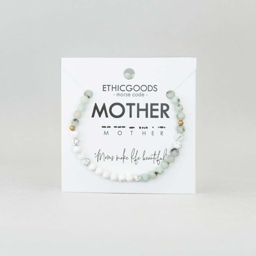 MOTHER Morse Code Bracelet