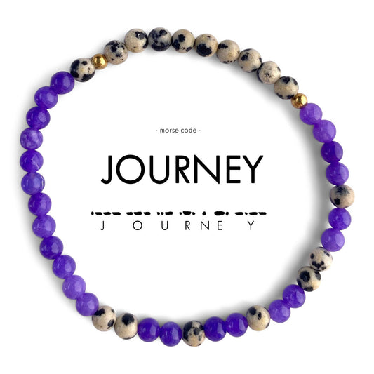 "JOURNEY" Morse Code Bracelet