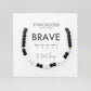 "BRAVE " Morse Code Bracelet