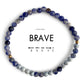 "BRAVE " Morse Code Bracelet
