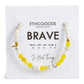 "BRAVE " Morse Code Bracelet