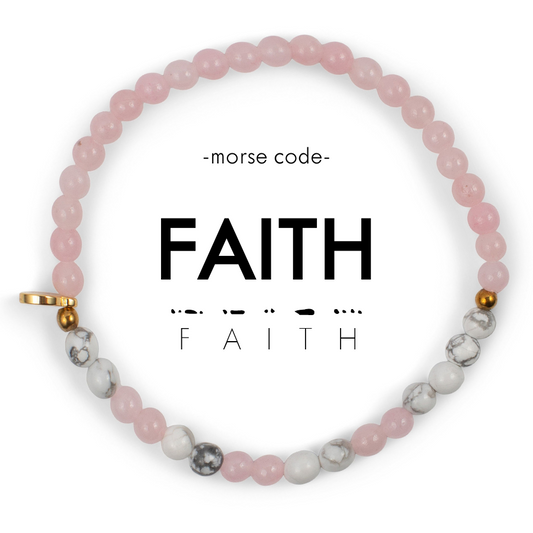 FAITH Morse Code Bracelet