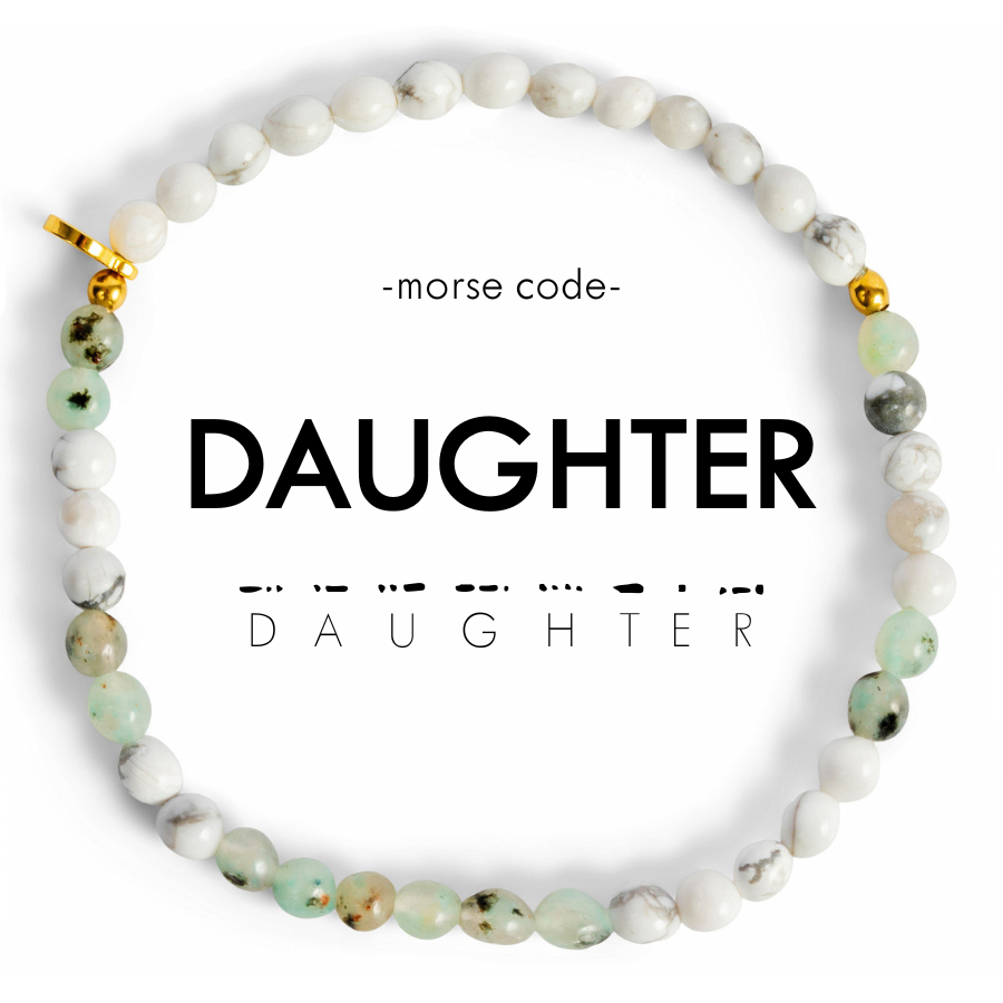 "DAUGHTER" Morse Code Bracelet
