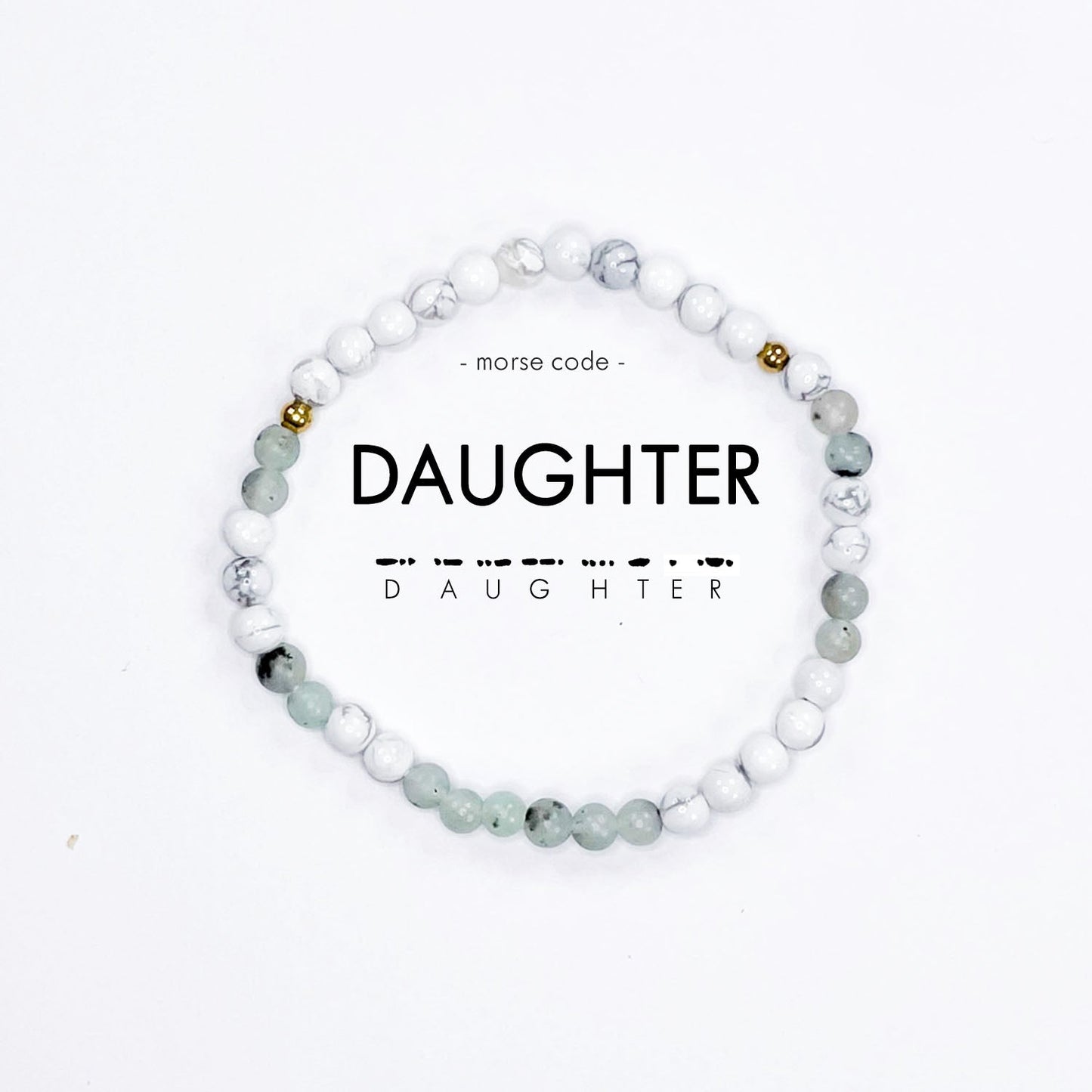 MOTHER & DAUGHTER Morse Code Matching Set