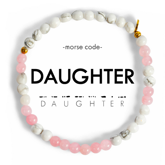"DAUGHTER" Morse Code Bracelet