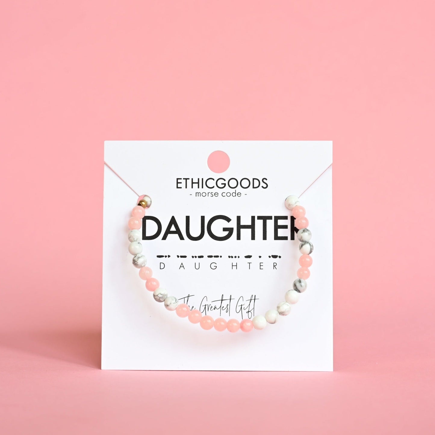 "DAUGHTER" Morse Code Bracelet