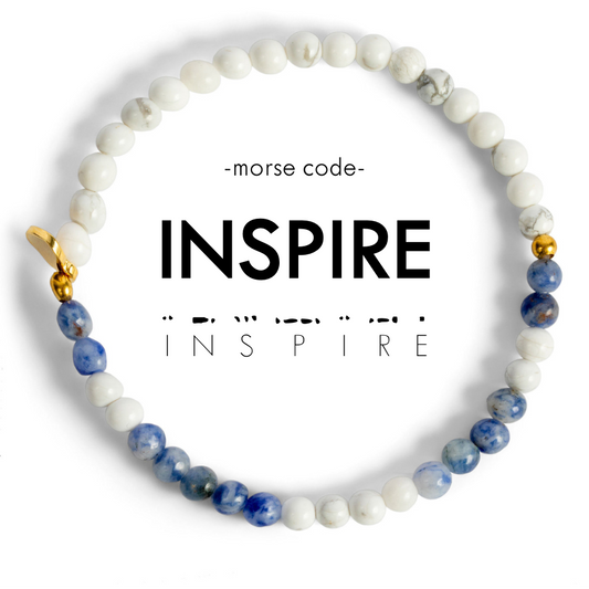 "INSPIRE" Morse Code Bracelet