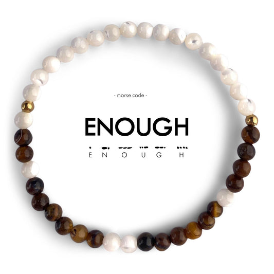 ENOUGH Morse Code Bracelet