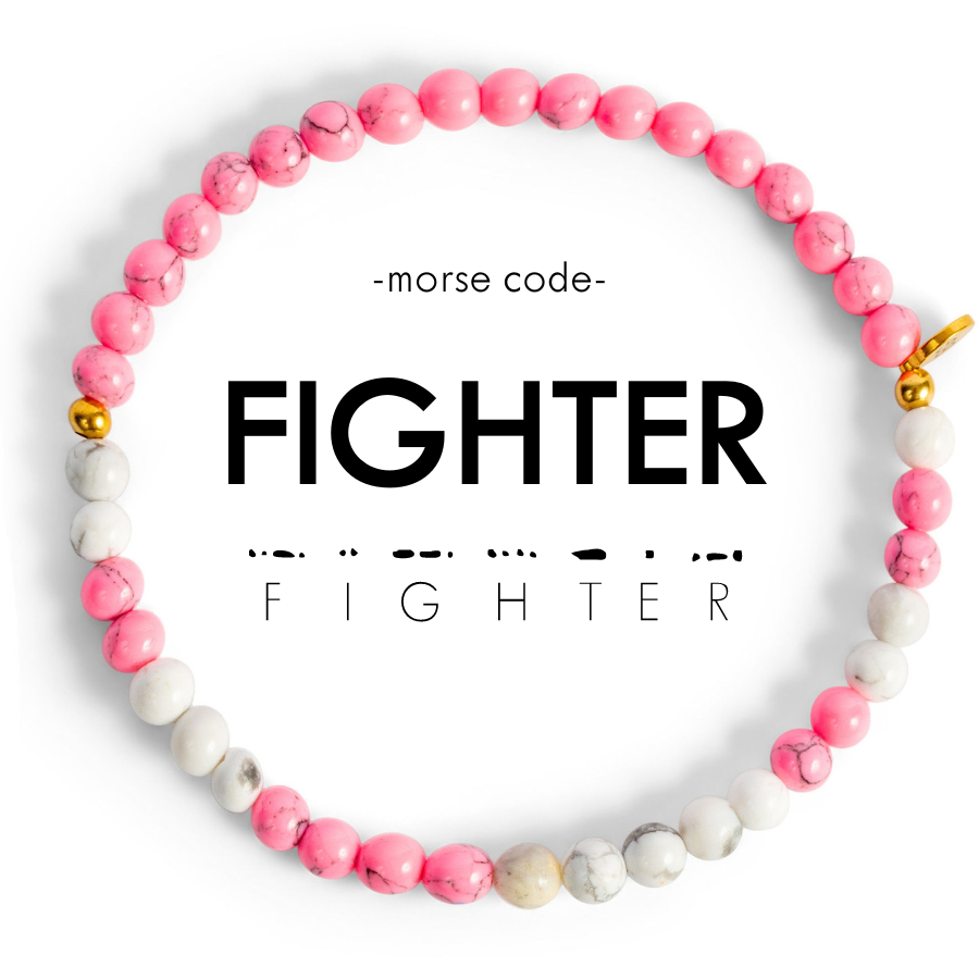 FIGHTER Morse Code Bracelet