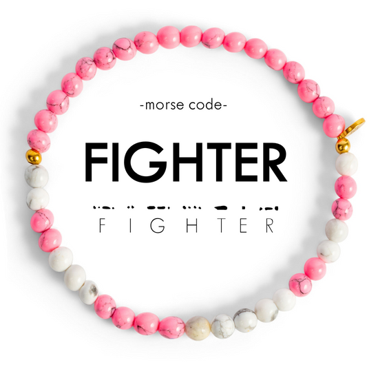 FIGHTER Morse Code Bracelet