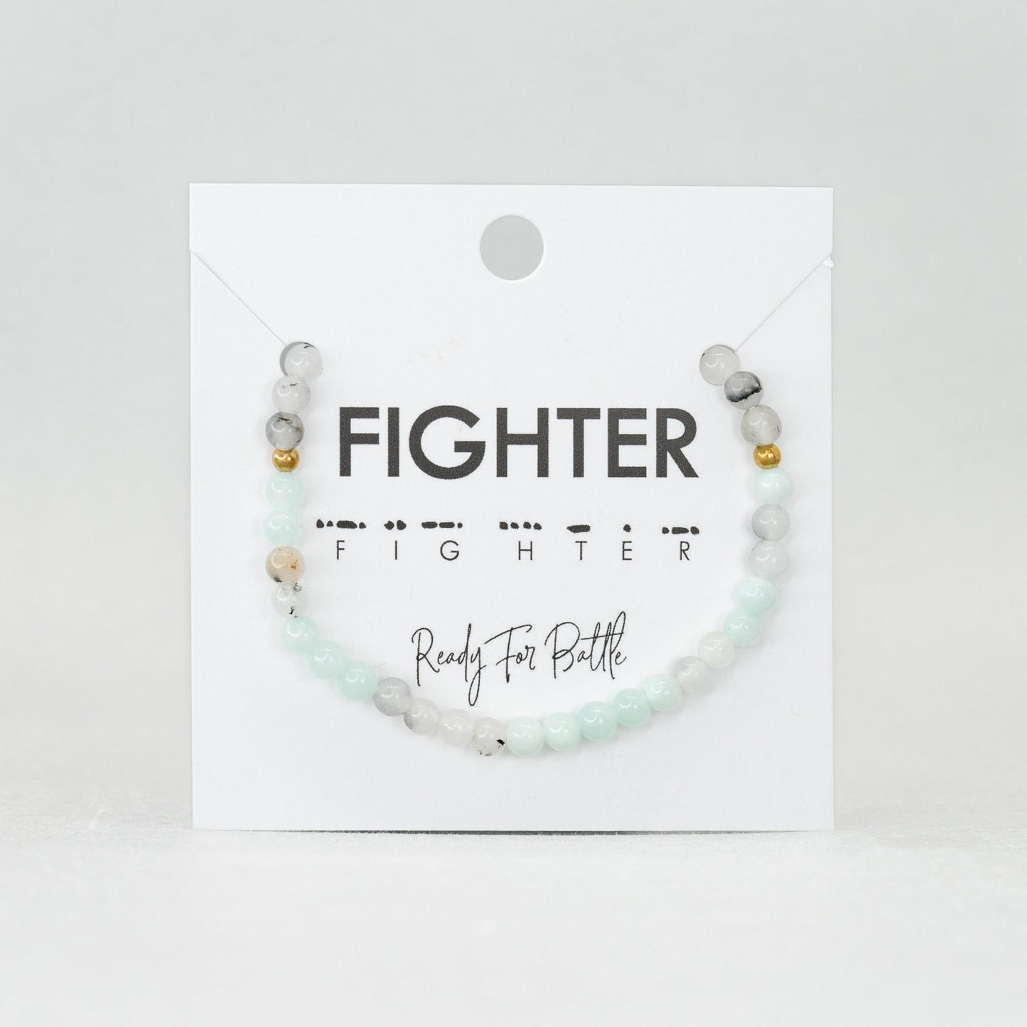 FIGHTER Morse Code Bracelet
