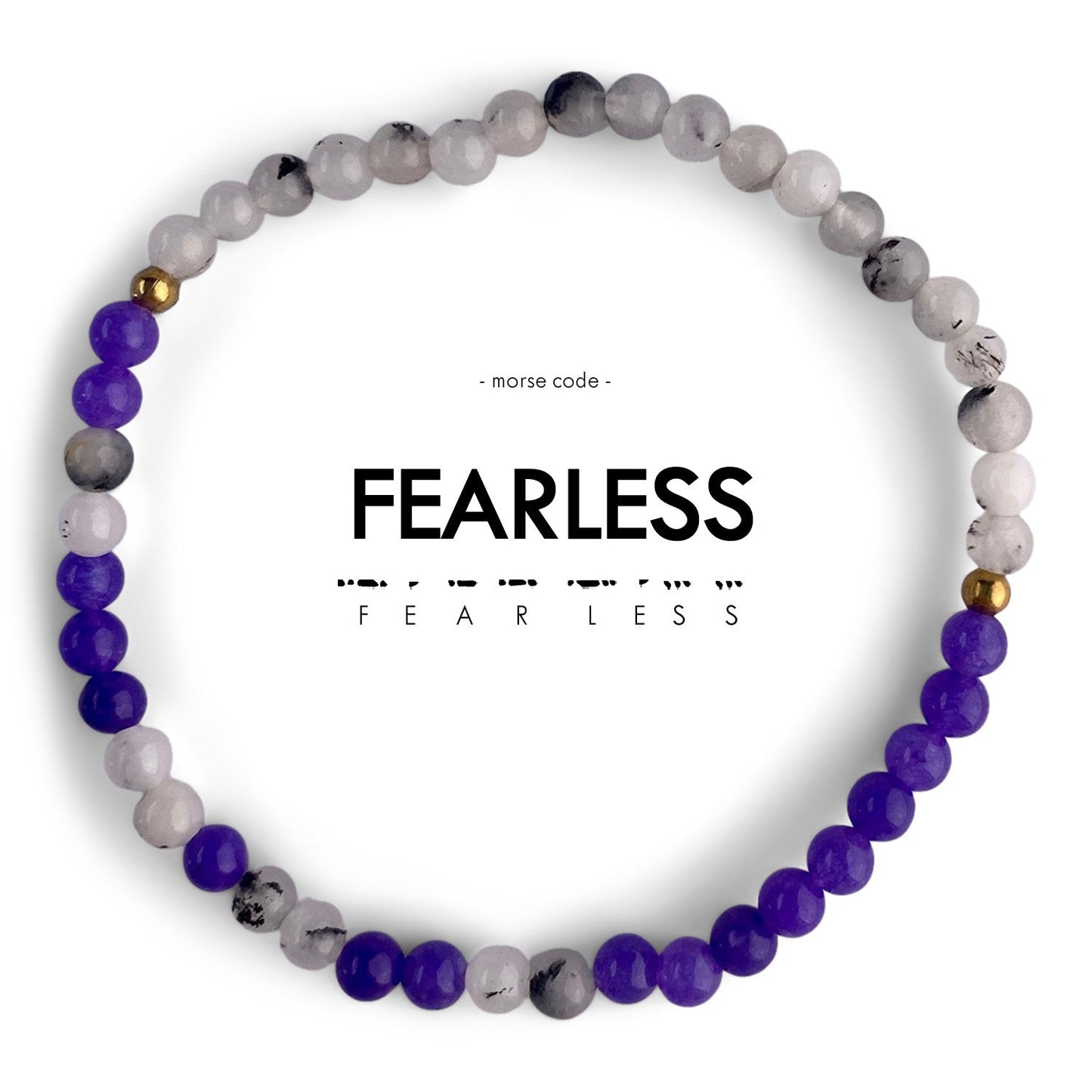 FEARLESS Morse Code Bracelet