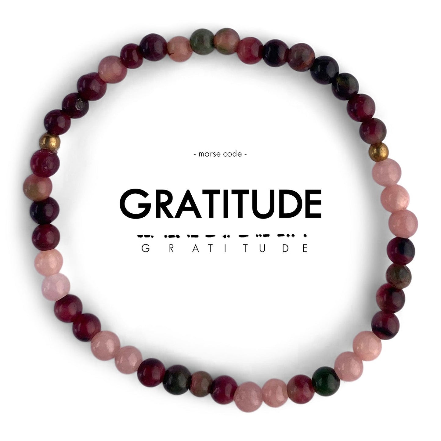 GRATITUDE Morse Code Bracelet
