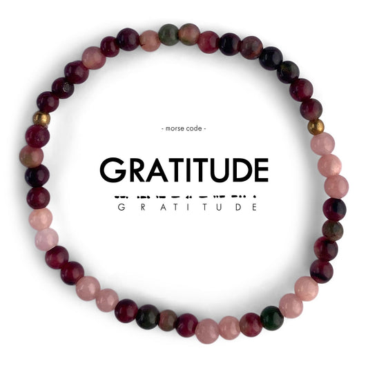 GRATITUDE Morse Code Bracelet