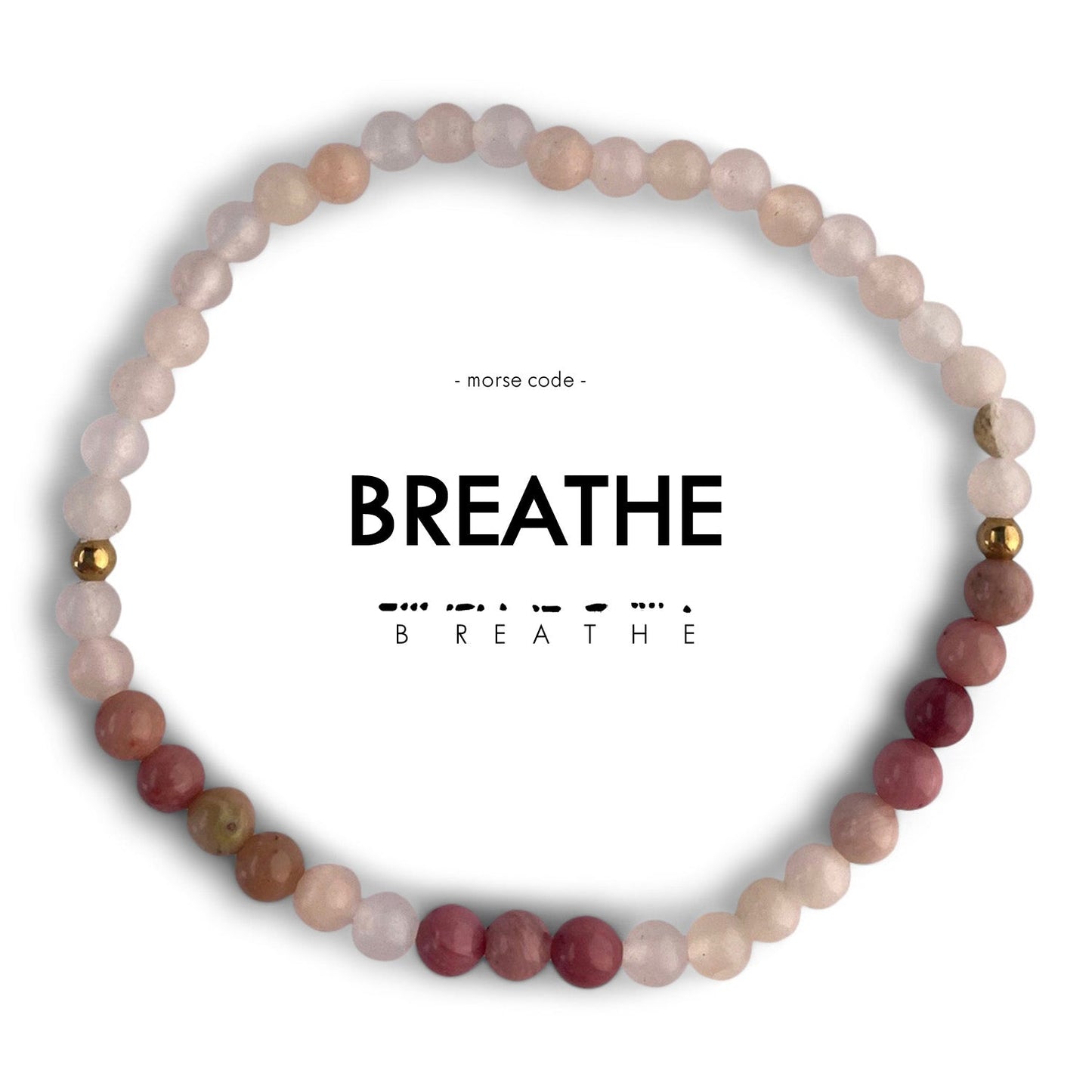 BREATHE Morse Code Bracelet