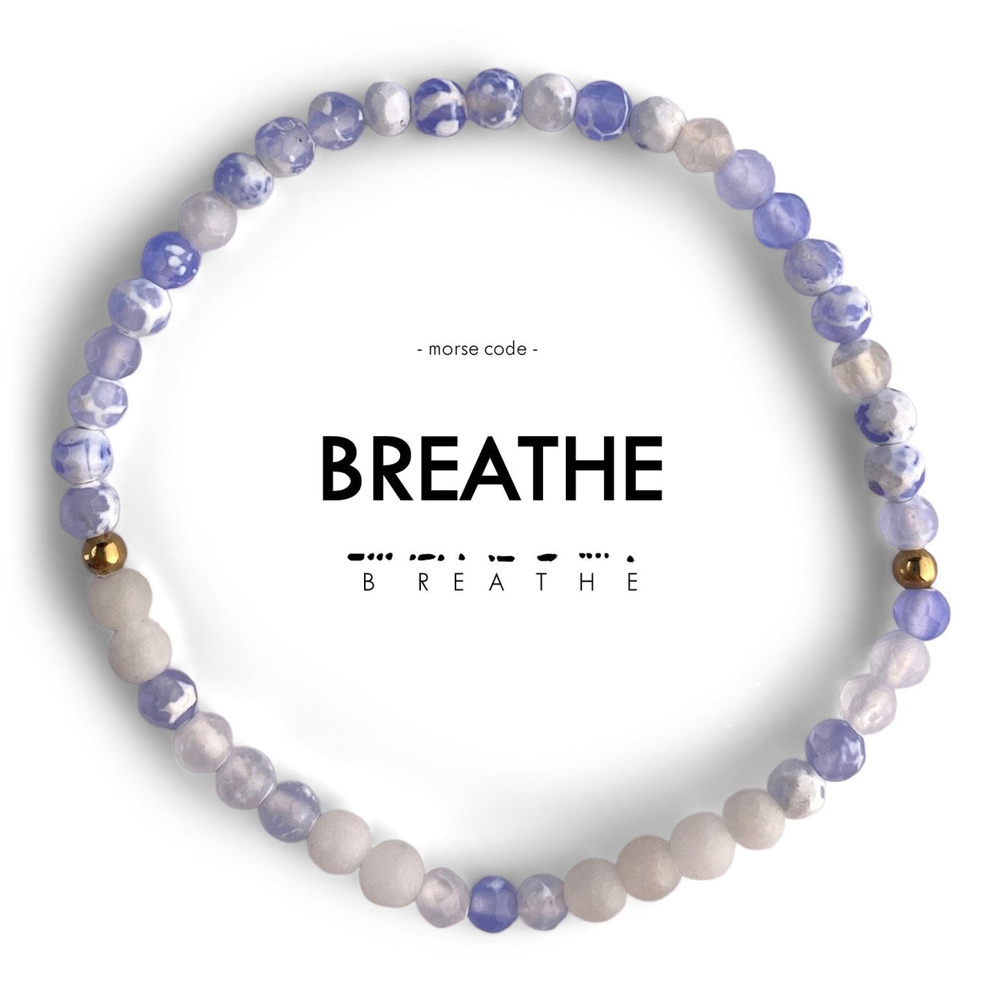 BREATHE Morse Code Bracelet