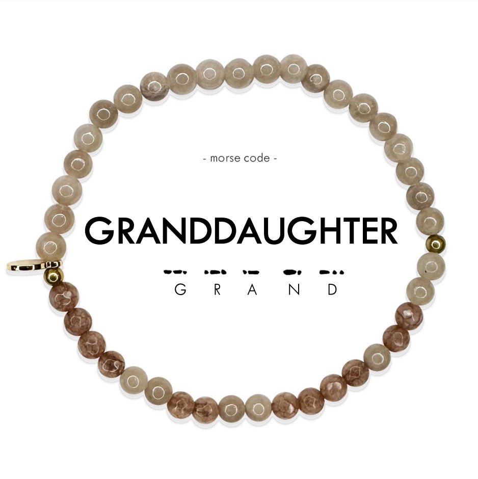 GRANDDAUGHTER Morse Code Bracelet