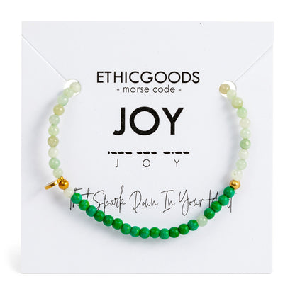 3mm JOY Morse Code Bracelet