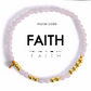 Gold FAITH Morse Code Bracelet