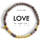 Gold LOVE Morse Code Bracelet