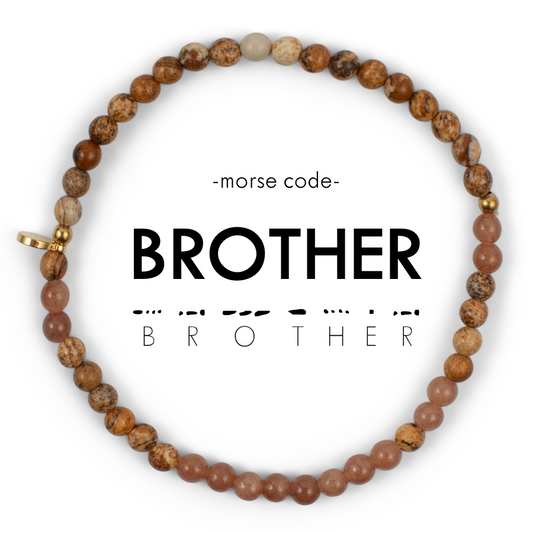 BROTHER Men's Morse Code Bracelet