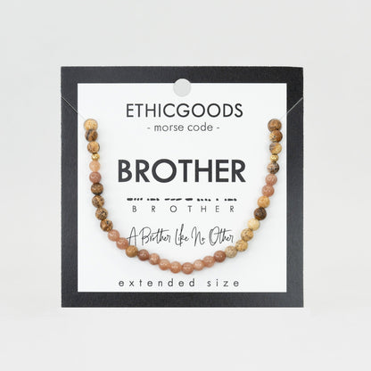 BROTHER Men's Morse Code Bracelet