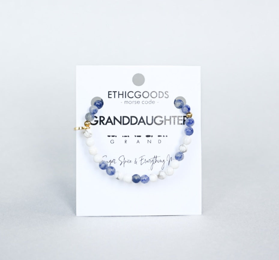 MINI Granddaughter Morse Code Bracelet