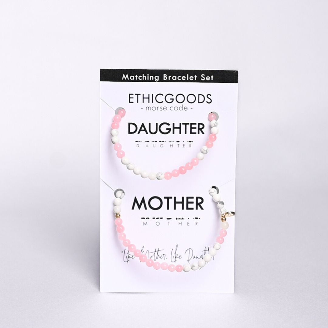 MOTHER & DAUGHTER Morse Code Matching Set
