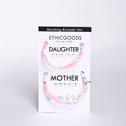 MOTHER & DAUGHTER Morse Code Matching Set