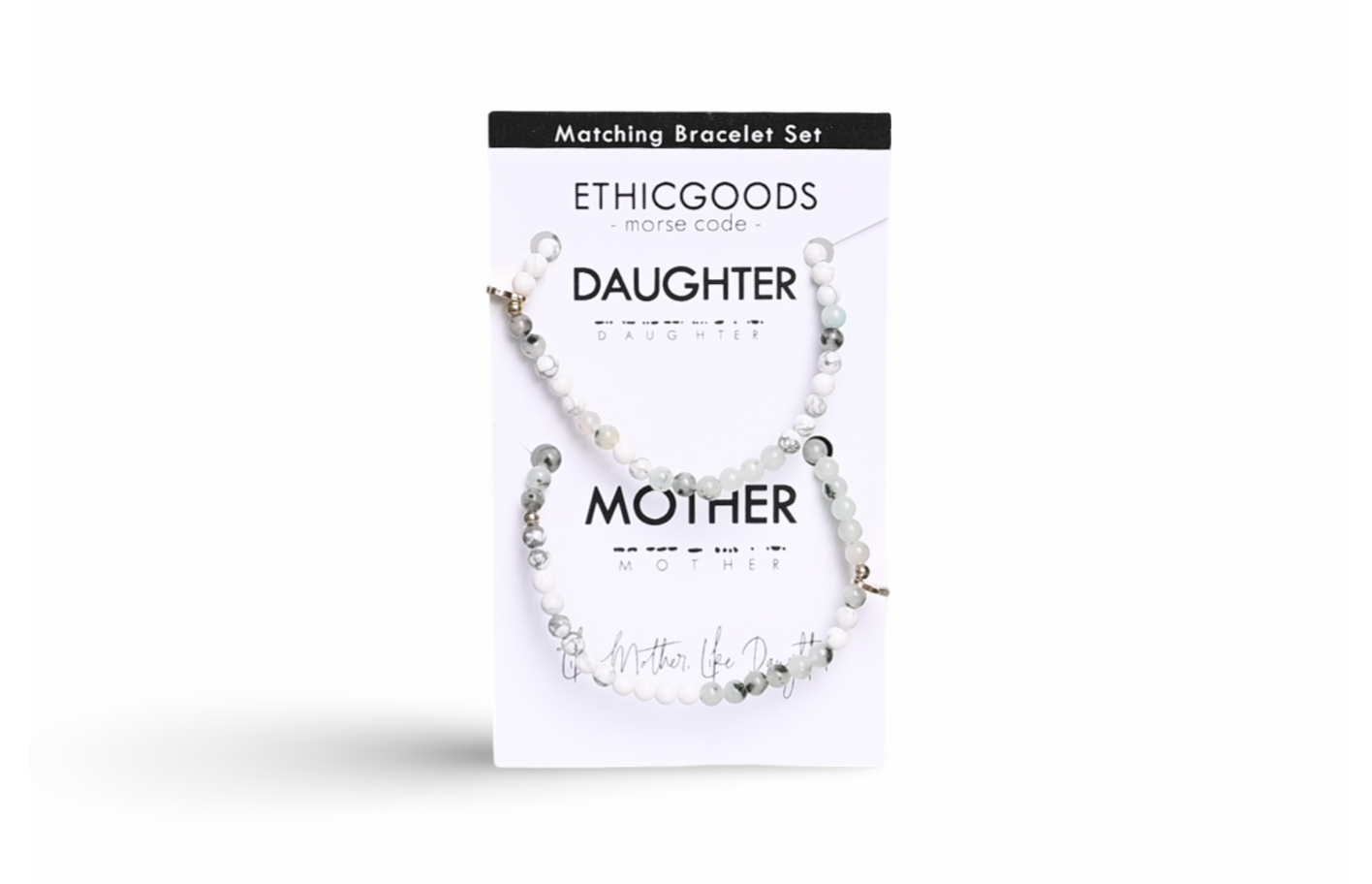 MOTHER & DAUGHTER Morse Code Matching Set