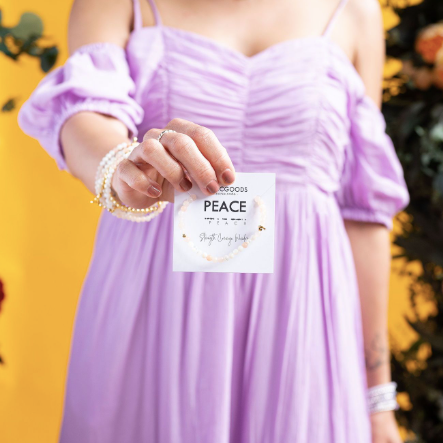 PEACE Morse Code Bracelet