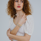 Gold BRAVE Morse Code Bracelet