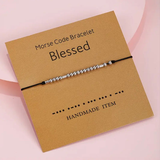 BLESSED Morse Code Bracelet