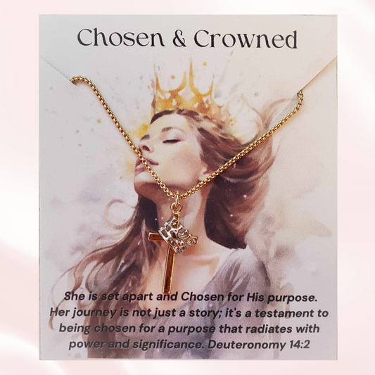 Cross & Crown Pendant – A Powerful Symbol of Faith & Purpose (3 options available)