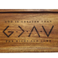 Scripture & Inspirational Acacia Wood Valet Tray