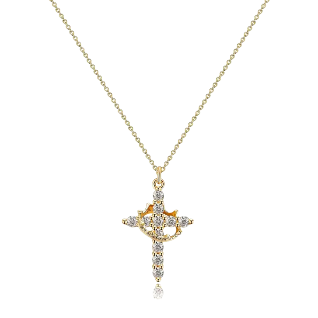 Cross & Crown Pendant – A Powerful Symbol of Faith & Purpose (3 options available)