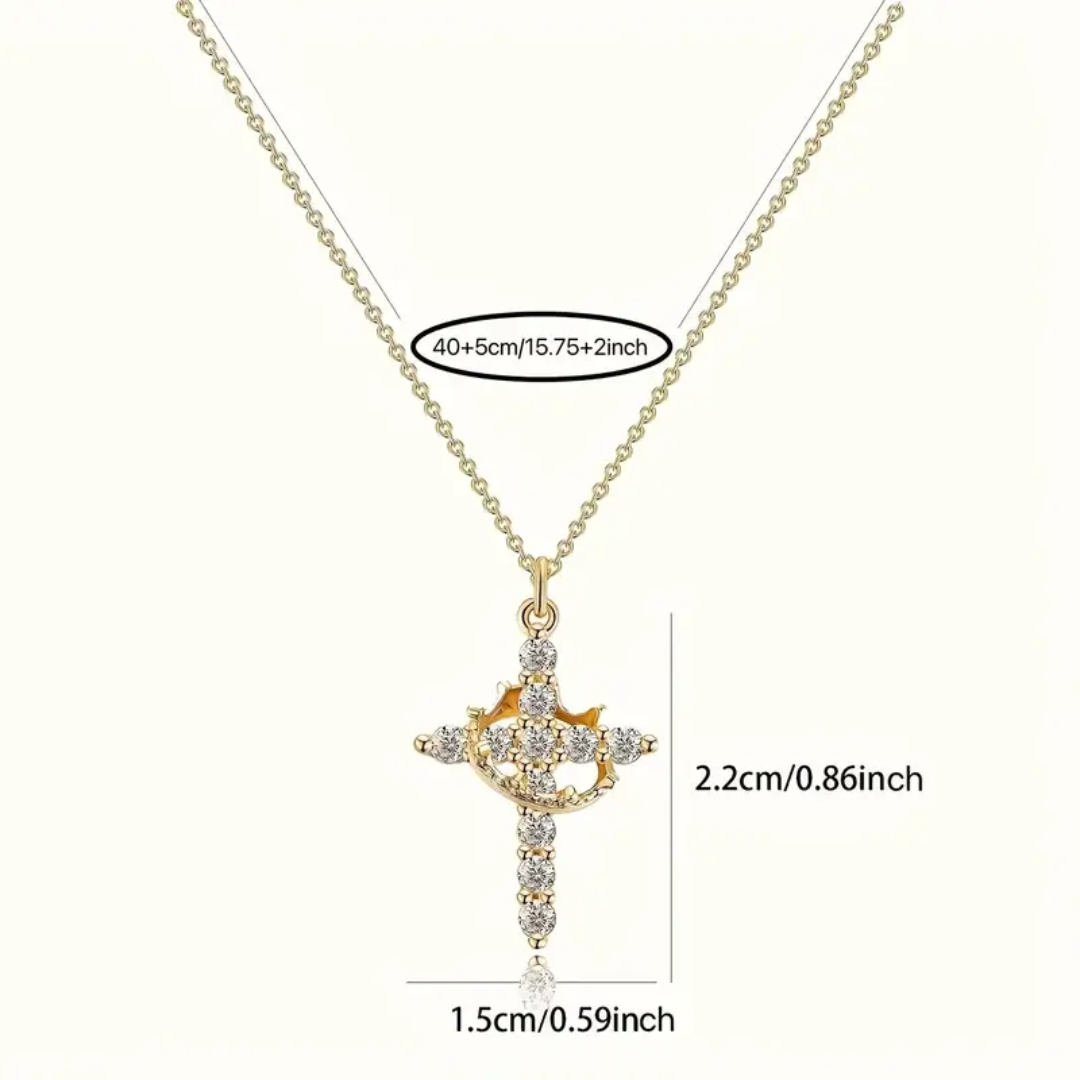 Cross & Crown Pendant – A Powerful Symbol of Faith & Purpose (3 options available)