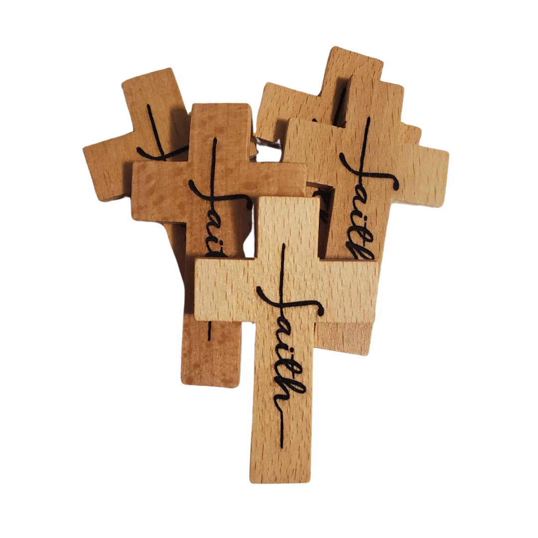 Handcrafted Wooden Hand Cross