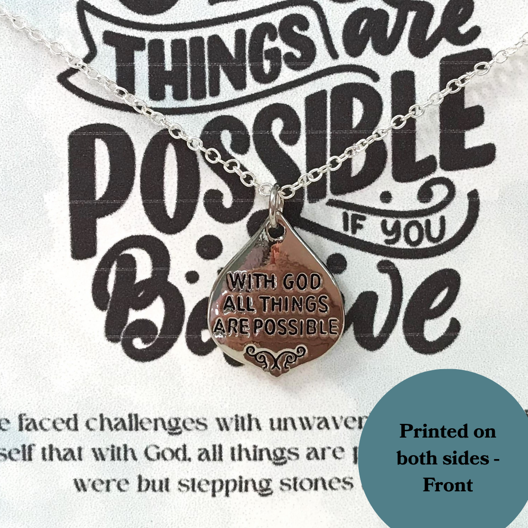 With God all things Pendant