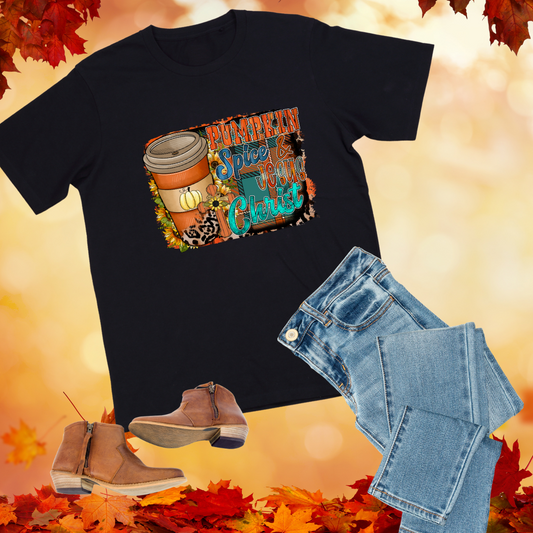 Pumpkin Spice & Jesus Christ Tee